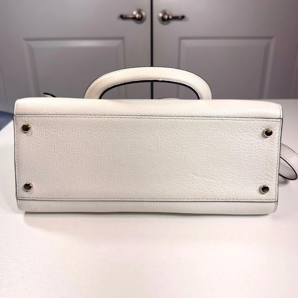 Kate Spade Bette Concord Street Bright White Leather Satchel Crossbody Bag